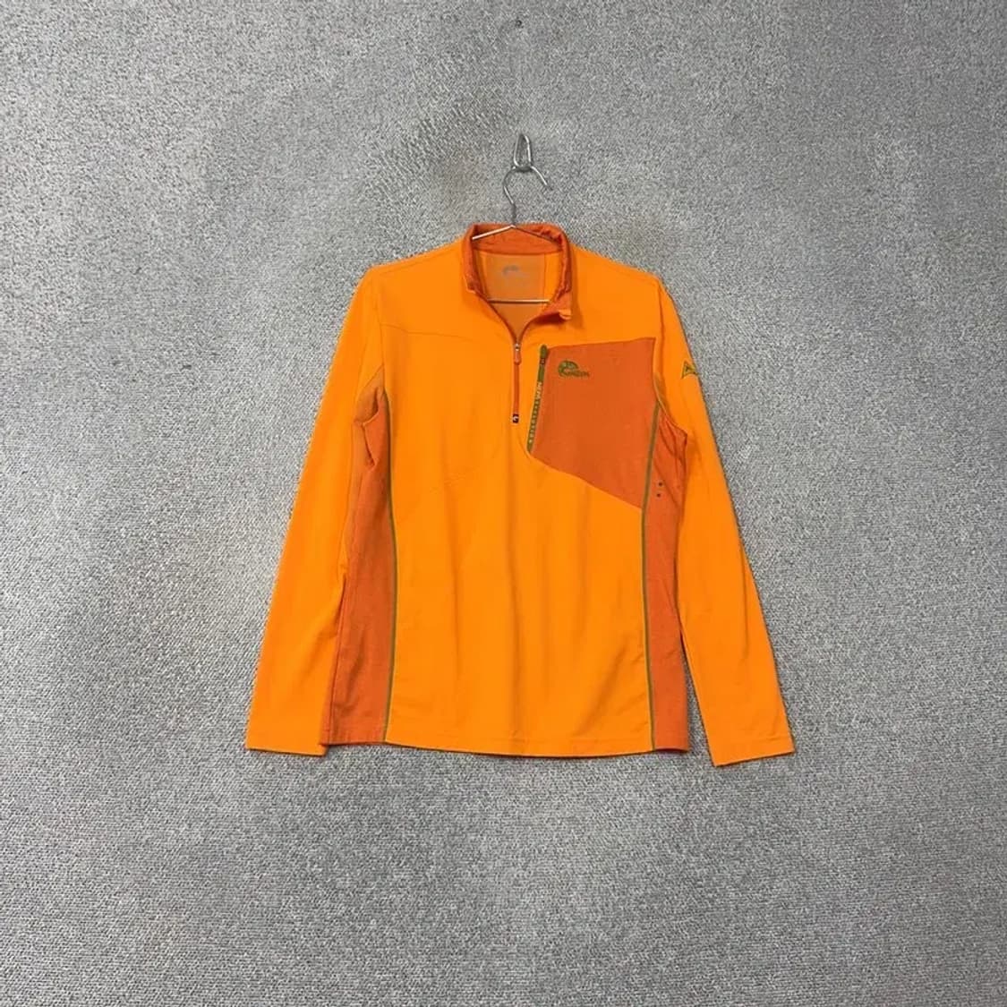 네파 등산 남성 오렌지 반집업 긴팔 티 M 상품이미지1