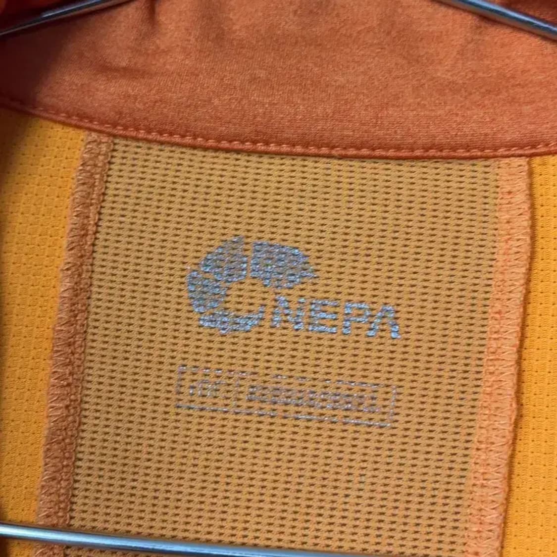 네파 등산 남성 오렌지 반집업 긴팔 티 M 상품이미지3