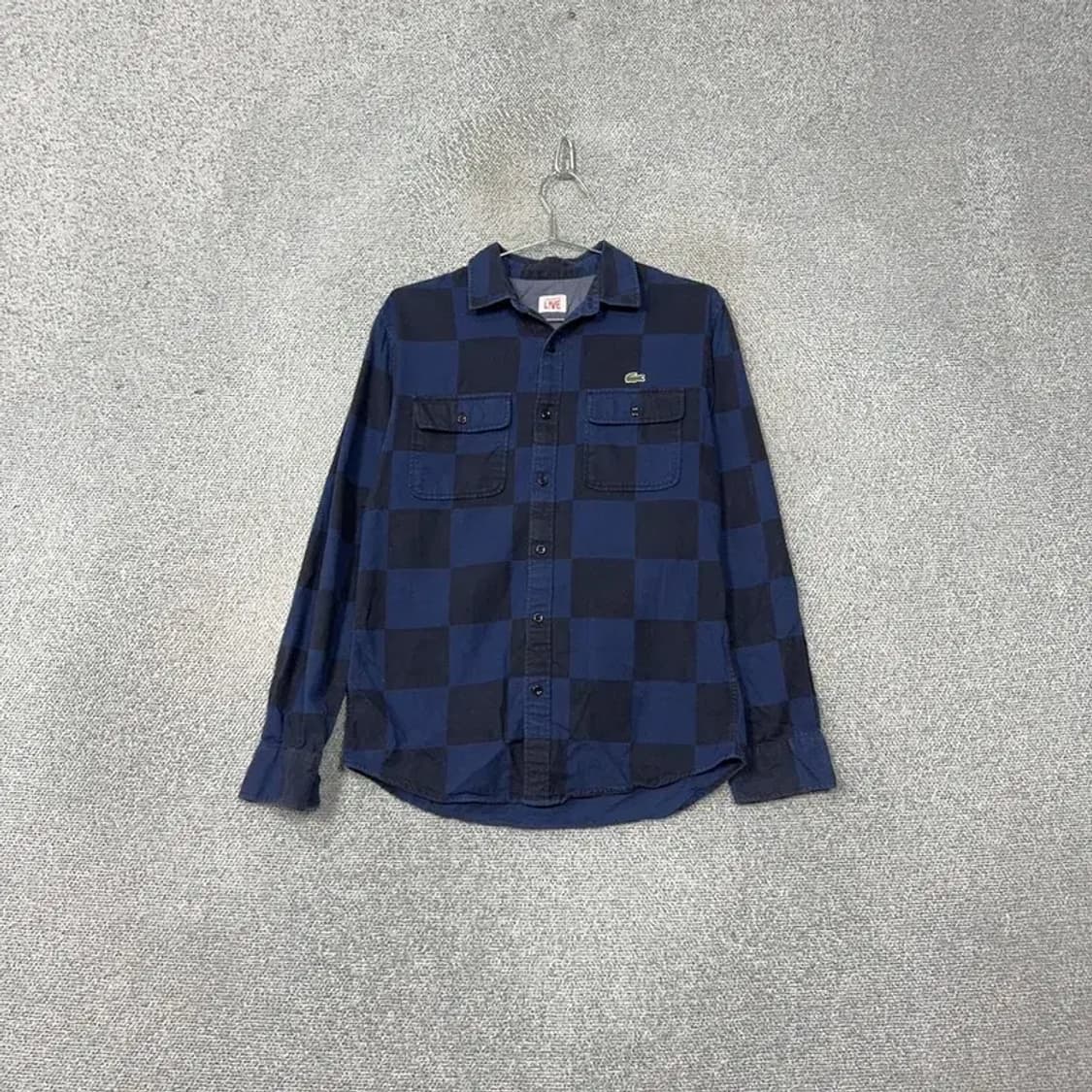 라코스테 라이브 캐주얼 체크 네이비 셔츠 95 상품이미지1