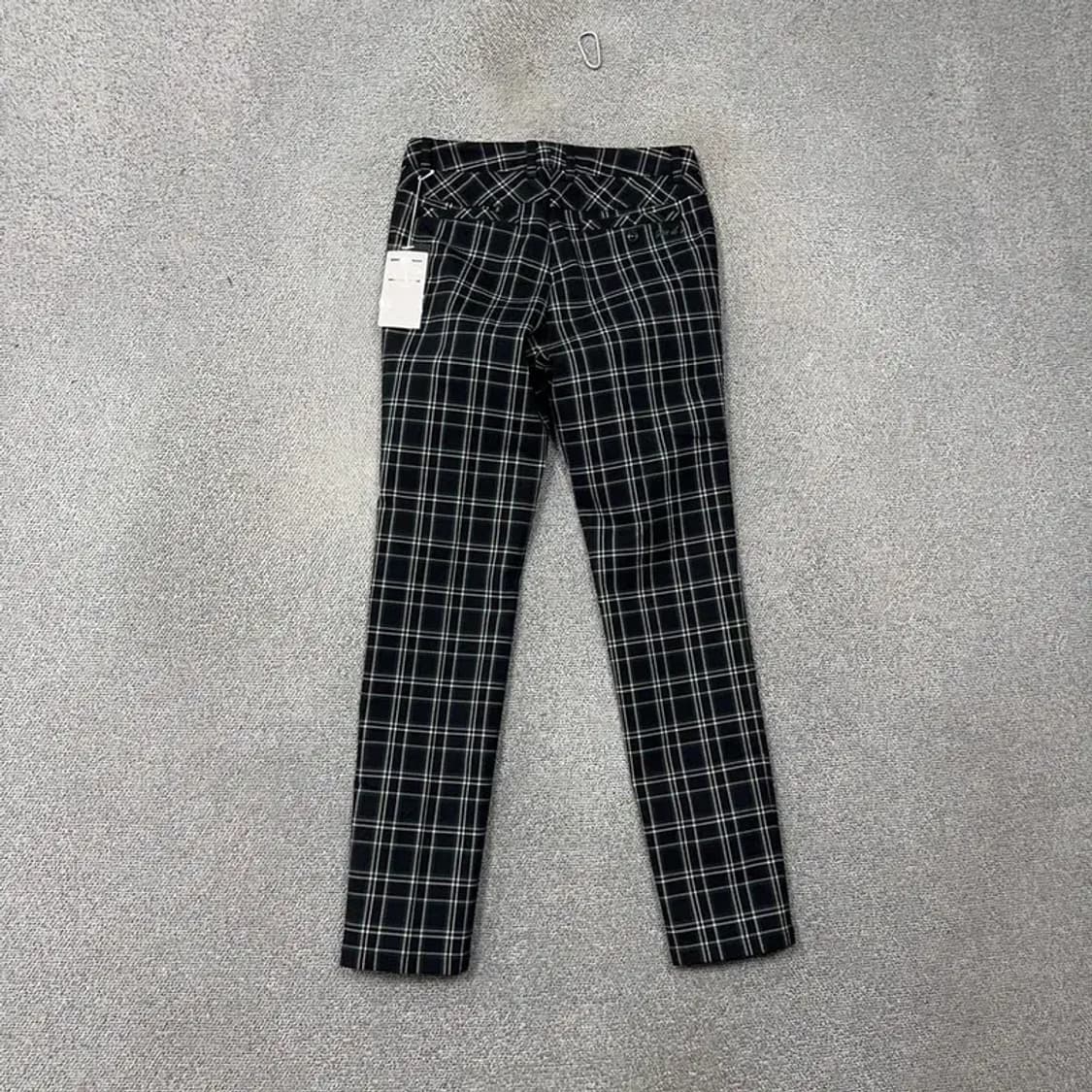 [새상품] JDX 남성 골프 체크 블랙 팬츠 29 상품이미지2