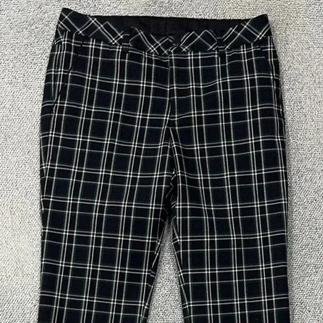 [새상품] JDX 남성 골프 체크 블랙 팬츠 29 상품이미지3