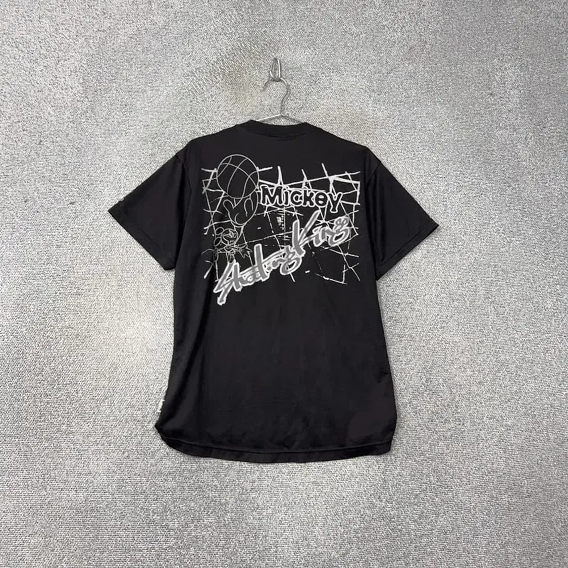 디즈니 스포츠 미키마우스 기능성 블랙 반팔 티 L 상품이미지2
