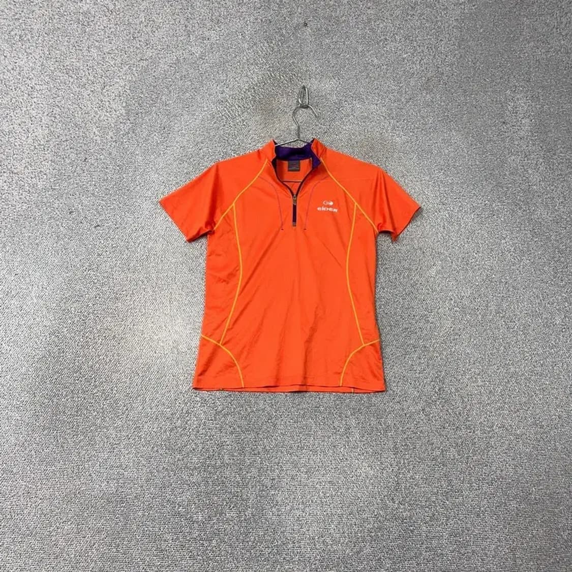 아이더 오렌지 로고 등산 여성 기능성 반집업 반팔티 S 상품이미지1