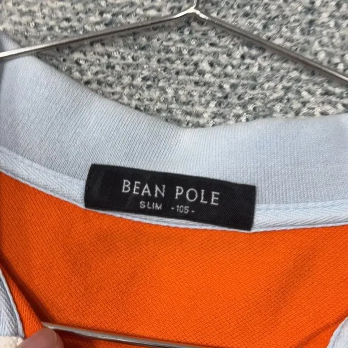 빈폴 오렌지 로고 캐주얼 남성 반팔 카라티 105 상품이미지3