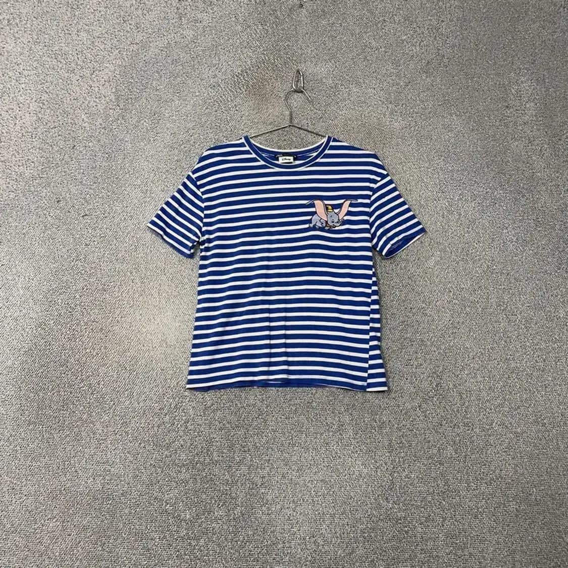 자라 디즈니 스트라이프 블루 반팔 티 S 상품이미지1