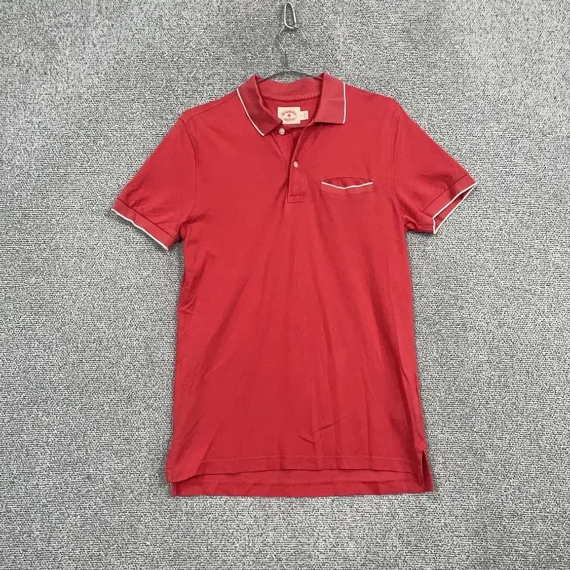 브룩스브라더스 남성 캐주얼 레드 카라티 S 상품이미지1