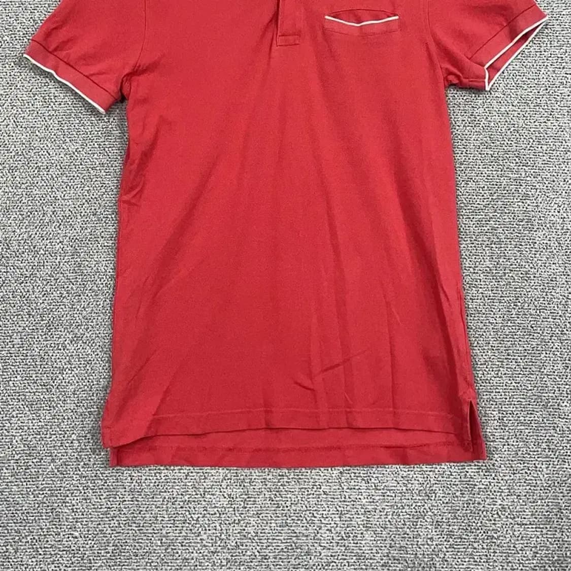 브룩스브라더스 남성 캐주얼 레드 카라티 S 상품이미지4