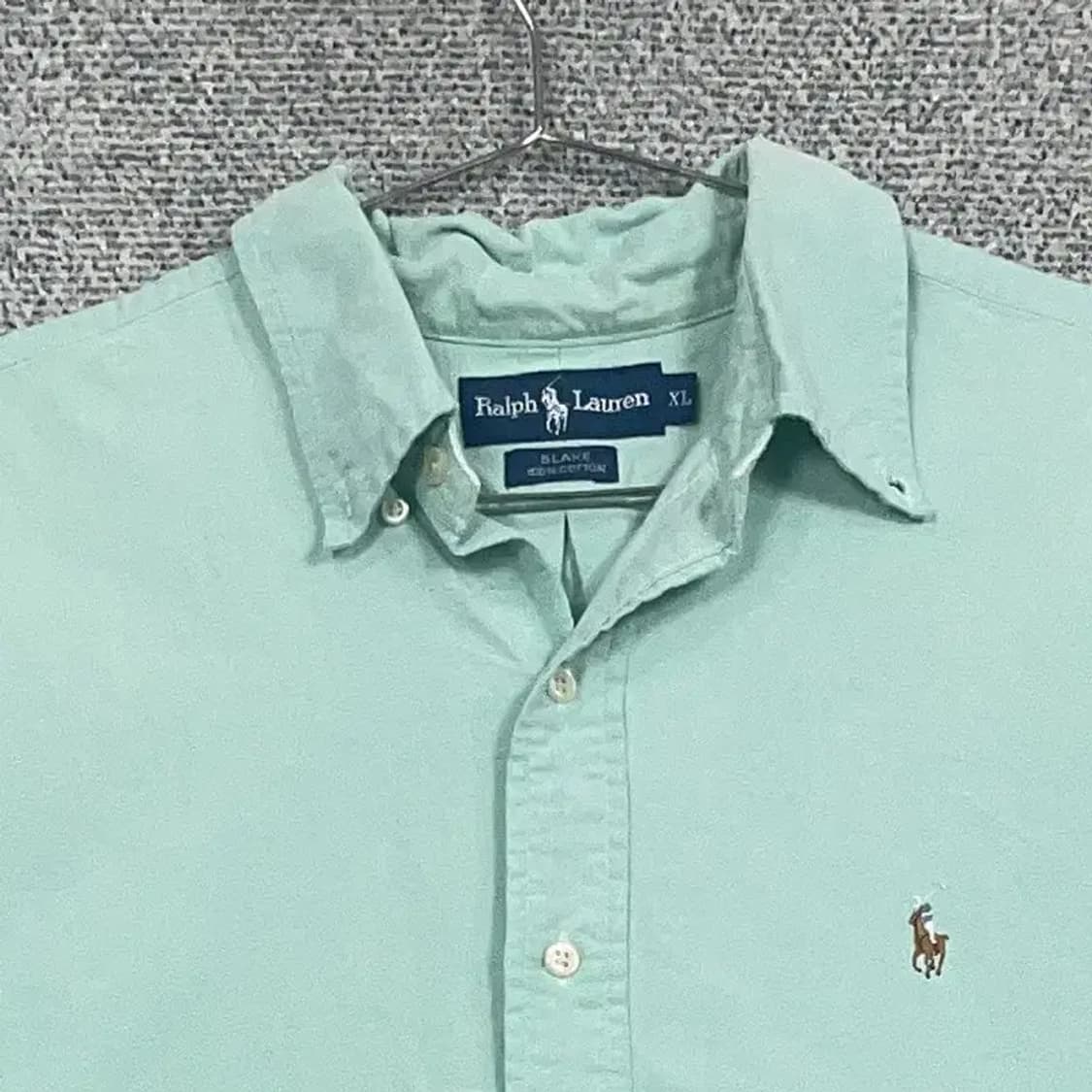 폴로 랄프로렌 블레이크 오버핏 민트 반팔 셔츠 XL 상품이미지3