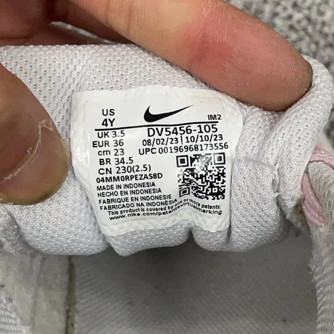 나이키 코트버로우 연핑크 스니커즈 로우 230 상품이미지5