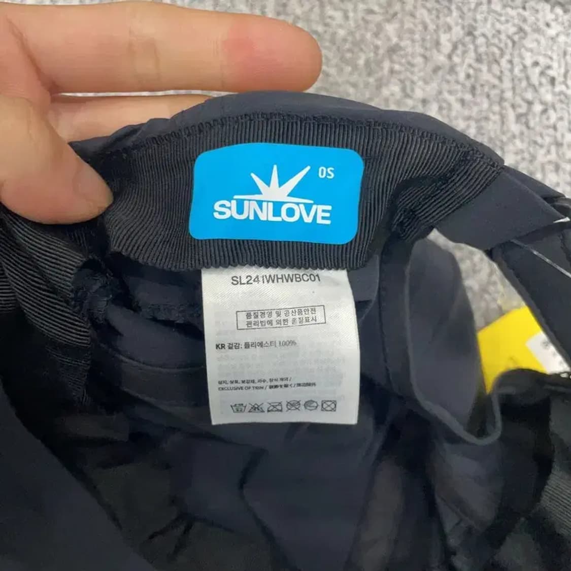 [새상품]썬러브 로고 블랙 캡 F 상품이미지7