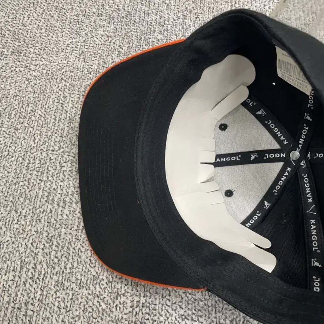 캉골 블랙 자수 로고 스냅백 S 상품이미지5