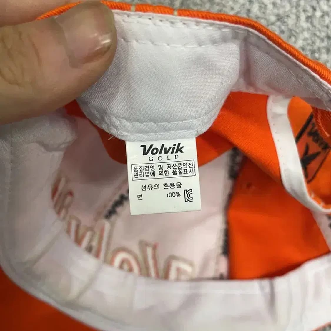 볼빅 오렌지 골프 볼캡 상품이미지6
