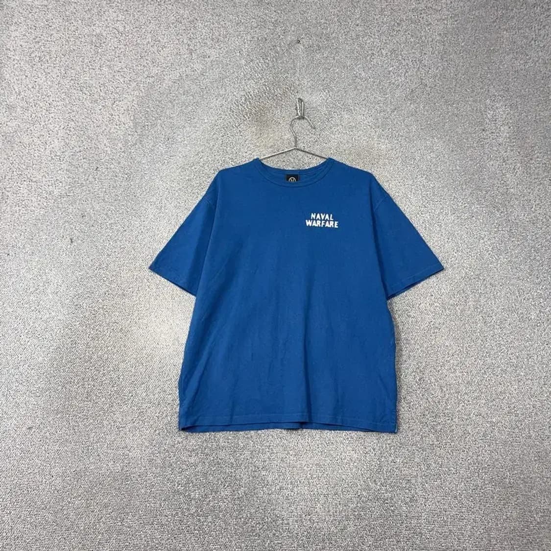 프리즘웍스 프린팅 로고 블루 반팔 티 MEDIUM 상품이미지1