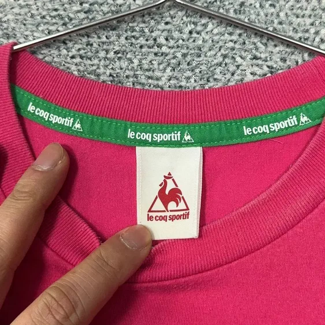 르꼬끄 스포츠 프린팅 핑크 반팔 티 95 상품이미지3