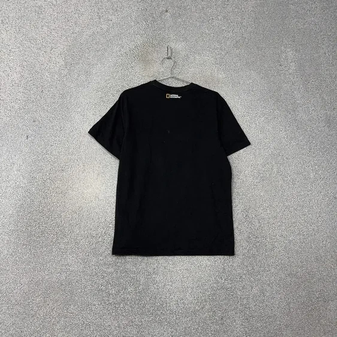 내셔널지오그래픽 로고 남성 블랙 반팔 티 XL 상품이미지2