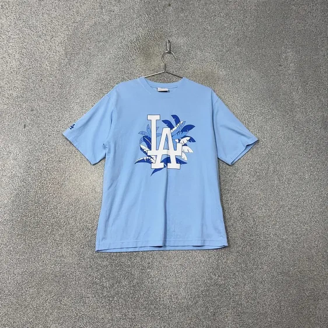 MLB LA다저스 프린팅 라이트 블루 반팔 티 M 상품이미지1