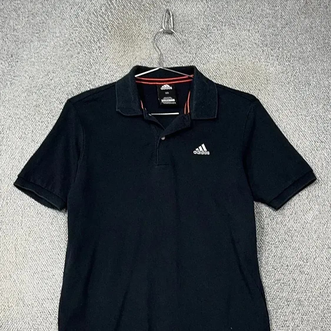 아디다스 블랙 로고 기능성 반팔 카라티 95 상품이미지3