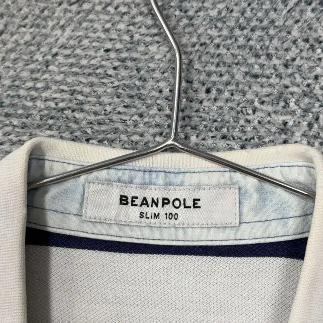 빈폴 스트라이프 슬림핏 반팔 카라티 100 상품이미지5