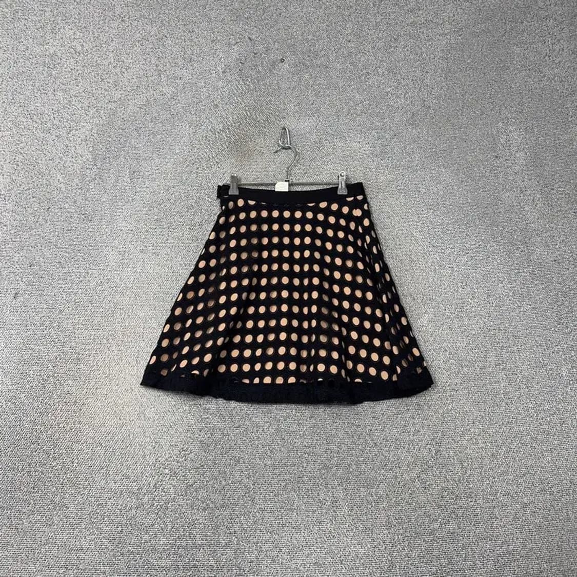 시슬리 도트 블랙 레이어드 미니스커트 42 상품이미지2