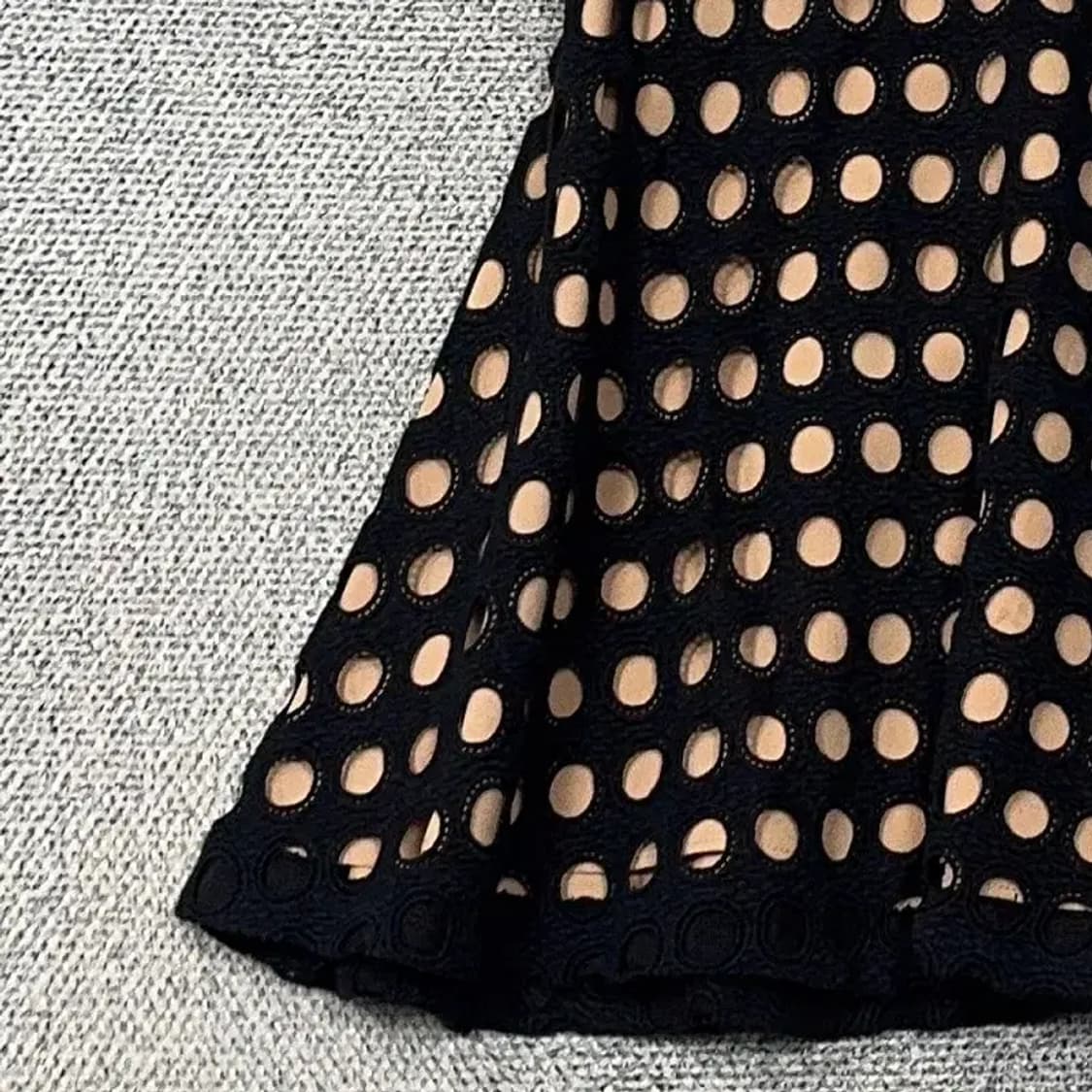 시슬리 도트 블랙 레이어드 미니스커트 42 상품이미지3