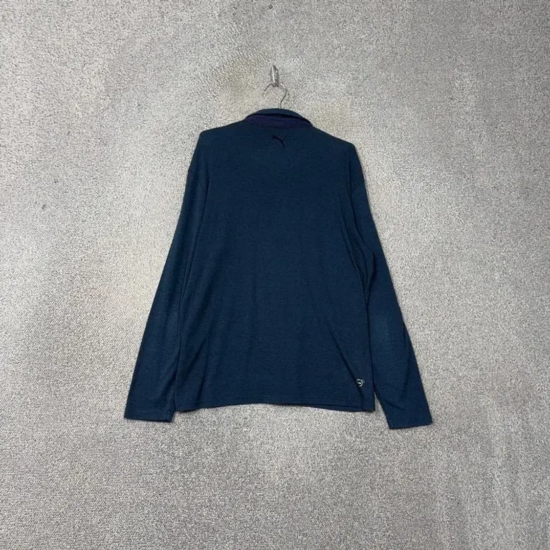 푸마 네이비 캐주얼 긴팔 카라티 XXL 상품이미지2