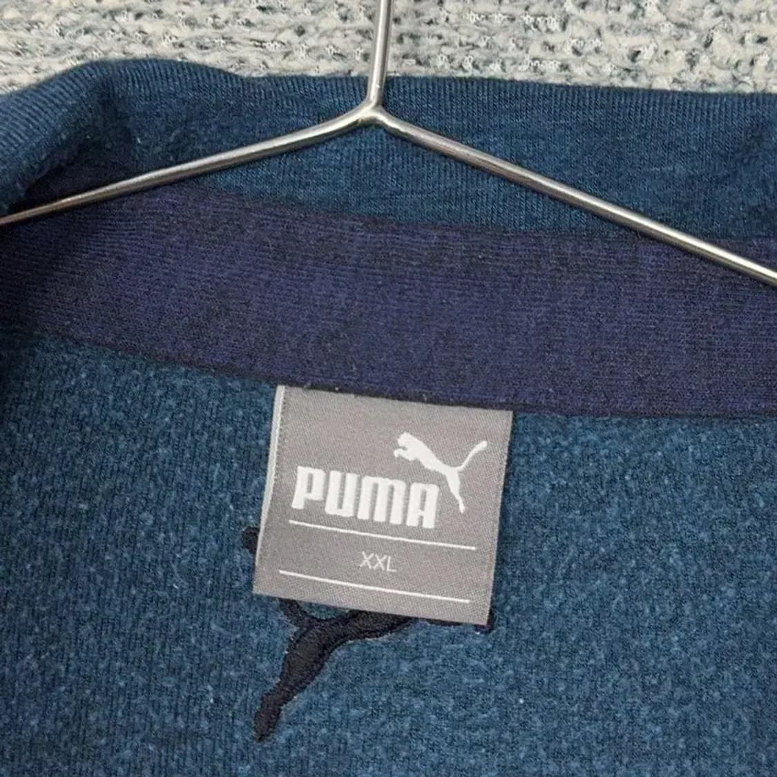 푸마 네이비 캐주얼 긴팔 카라티 XXL 상품이미지3