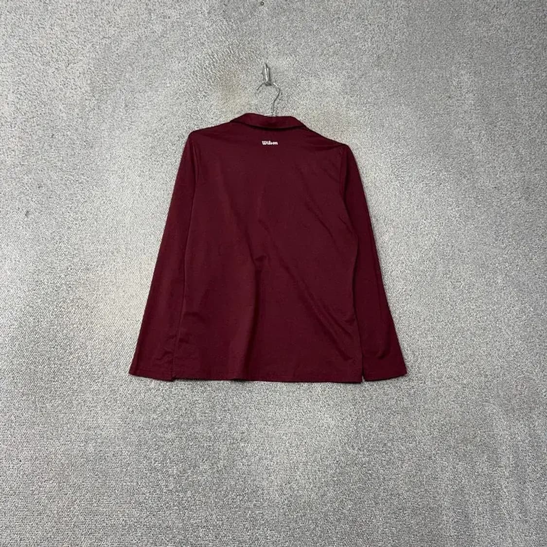 윌슨 버건디 기능성 긴팔 카라티 100 상품이미지2