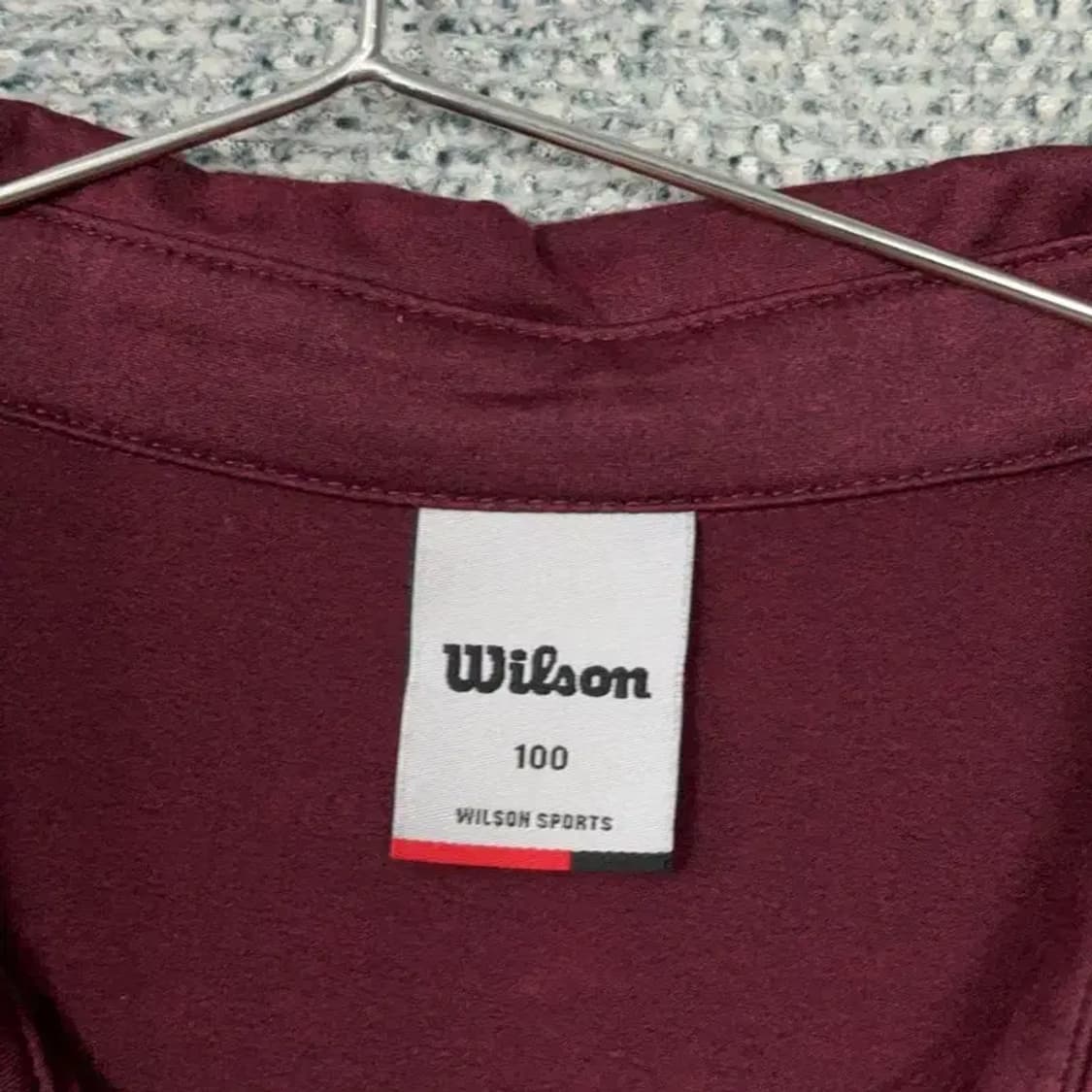 윌슨 버건디 기능성 긴팔 카라티 100 상품이미지3