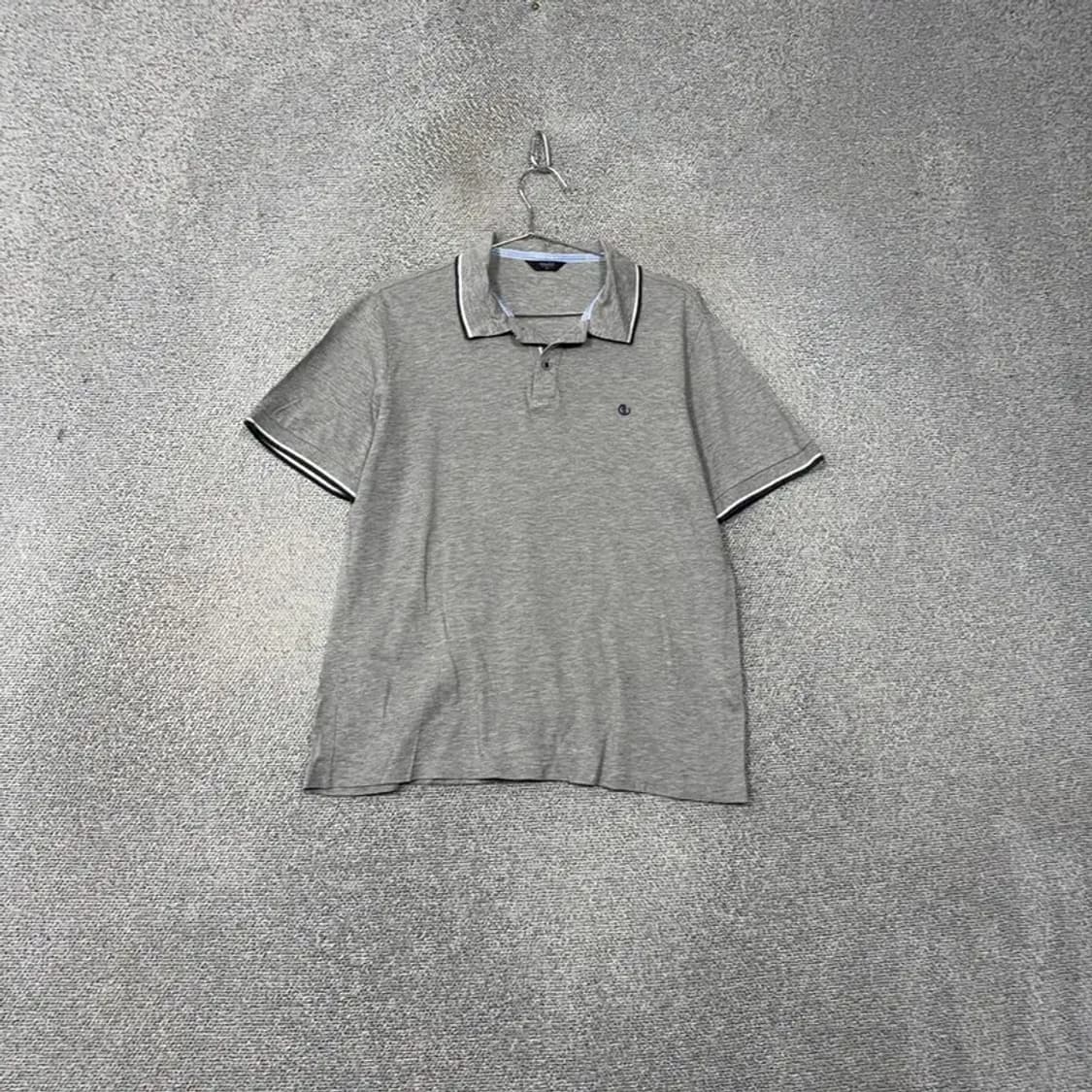 갤럭시 라이트 그레이 로고 반팔 카라티 95 상품이미지1