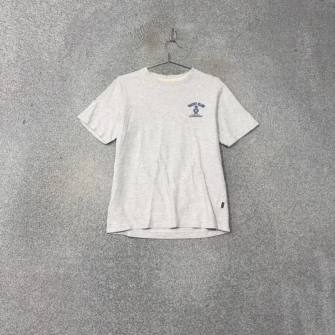 후아유 로고 프린팅 라이트 그레이 반팔 티 Medium 상품이미지1