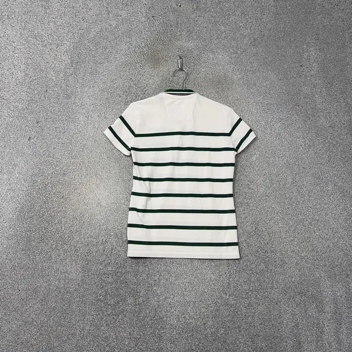 해지스 테니스 로고 스트라이프 화이트 반팔 카라티 90-165 상품이미지2