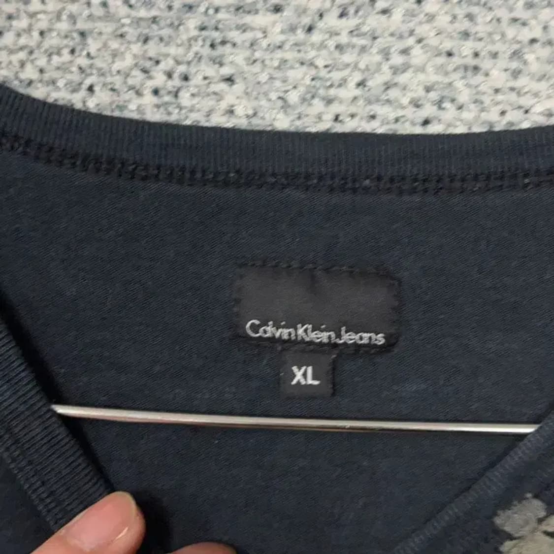 캘빈클라인 빈티지 프린팅 블랙 반팔 티 XL 상품이미지3