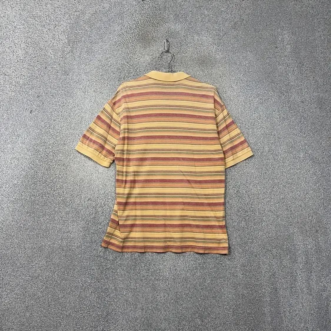 닥스 스트라이프 베이지 반팔 카라티 100 상품이미지2