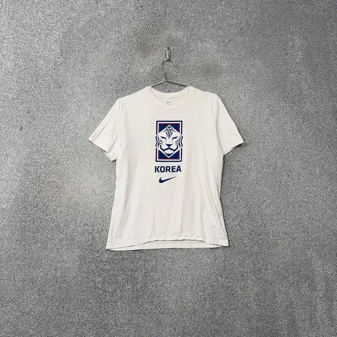 나이키 코리아 국가대표 프린팅 크림 반팔 티 M 상품이미지1