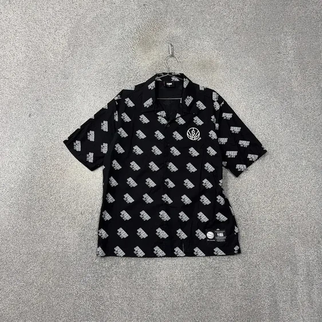 NBA 멀티 패턴 로고 코튼 반팔 카라티 XL 상품이미지1