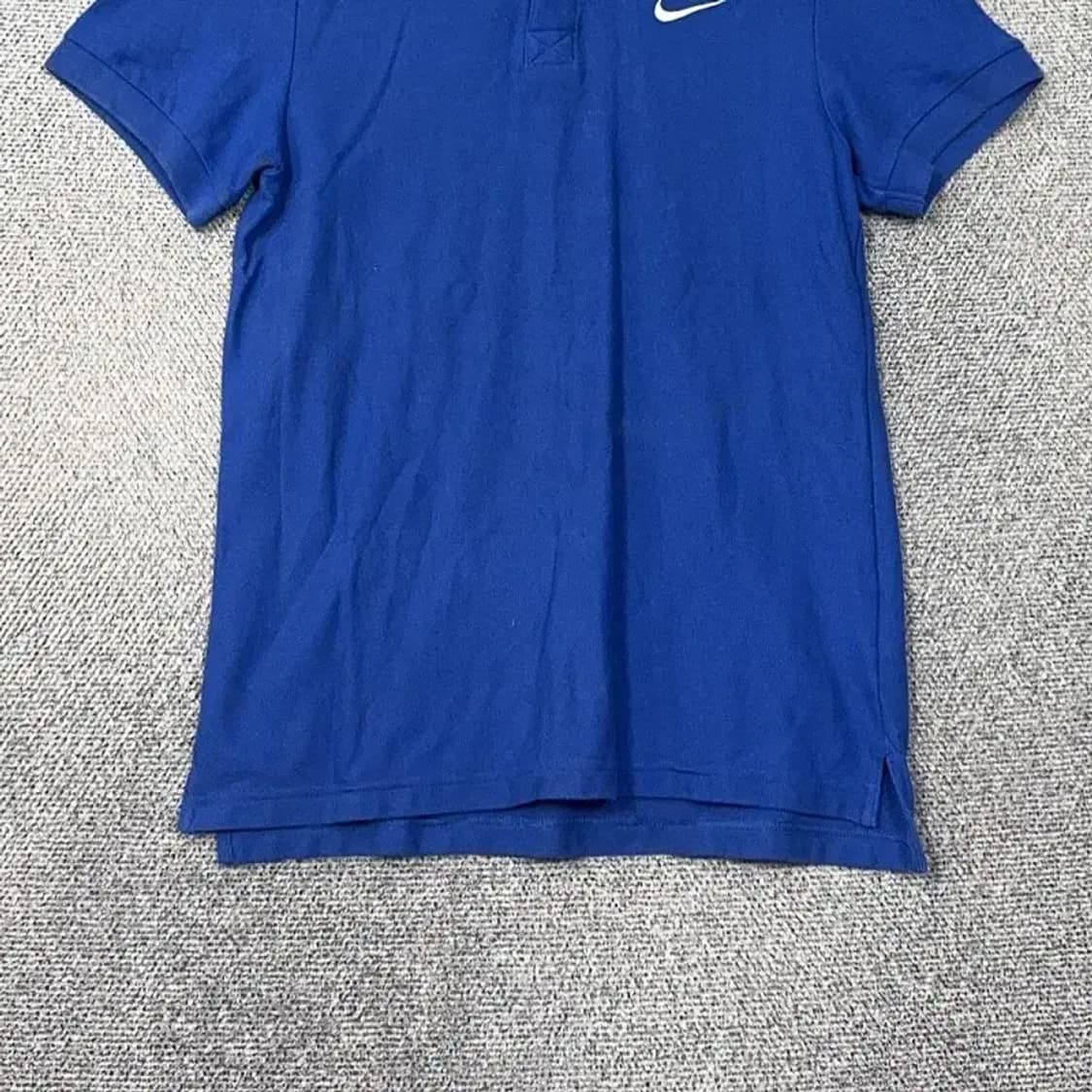 나이키 블루 로고 남성 반팔 카라티 L 상품이미지4
