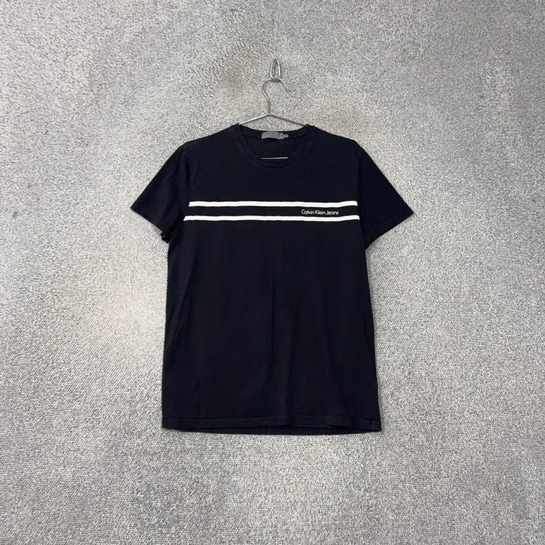 캘빈클라인 네이비 스펠 로고 반팔티 L 상품이미지1