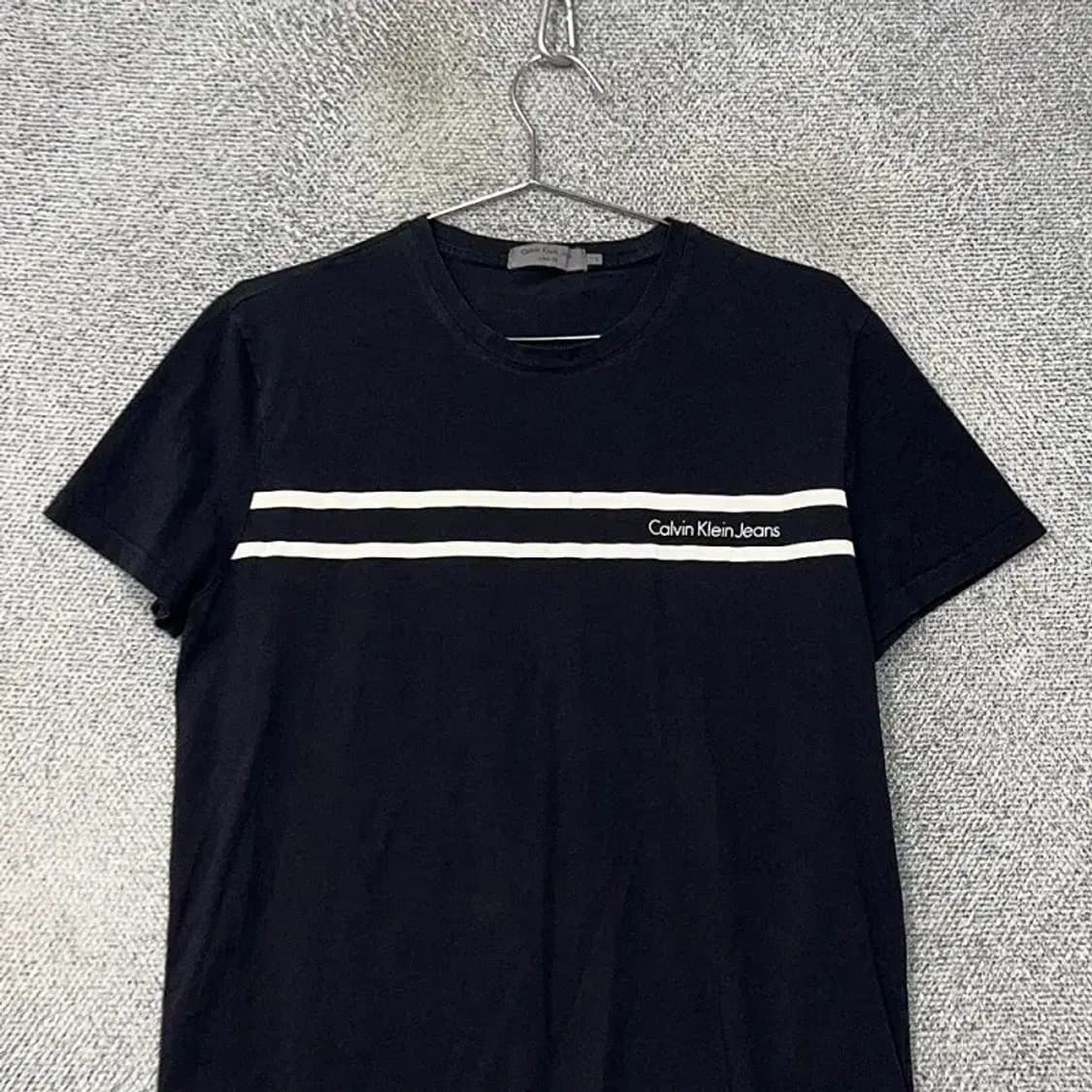 캘빈클라인 네이비 스펠 로고 반팔티 L 상품이미지3