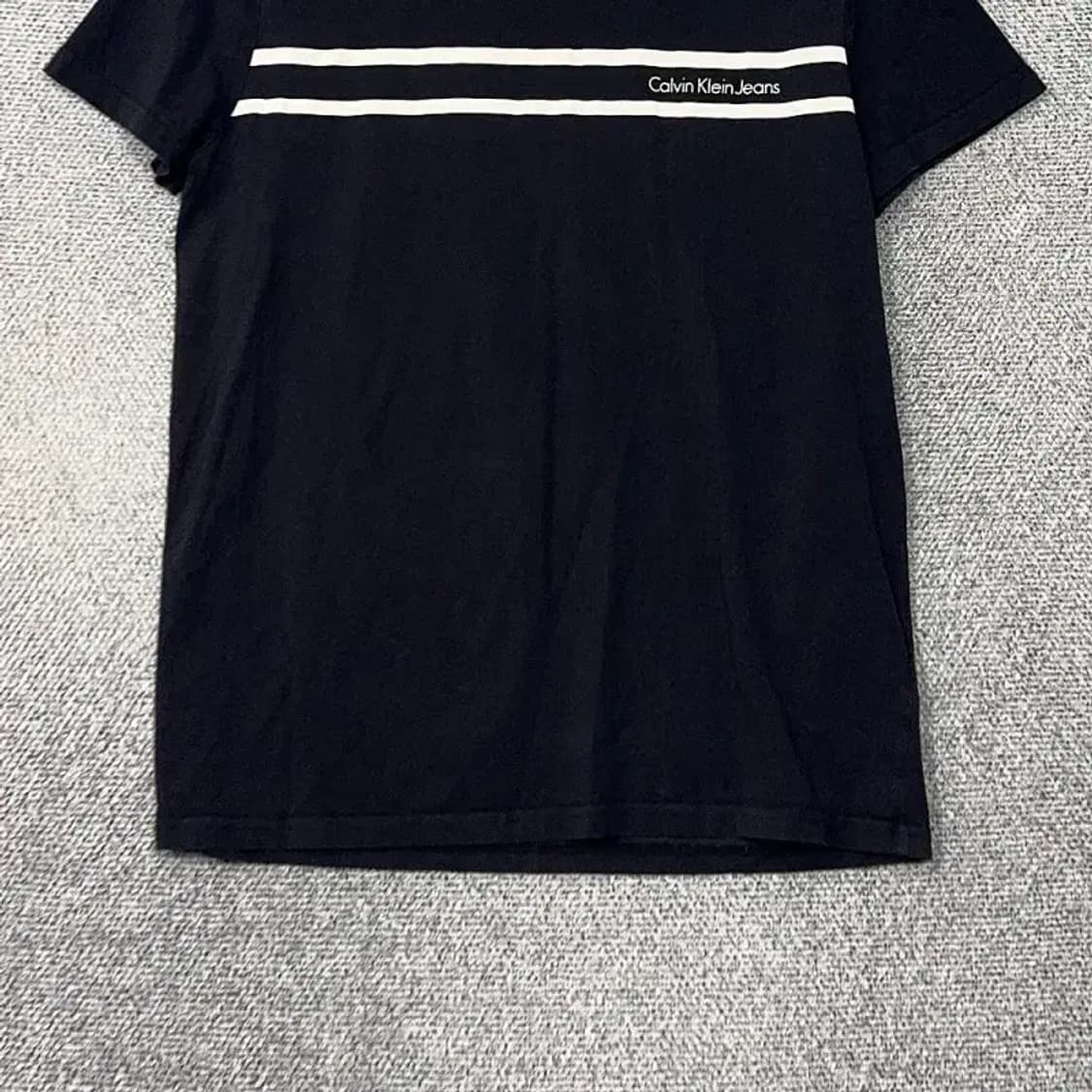 캘빈클라인 네이비 스펠 로고 반팔티 L 상품이미지4