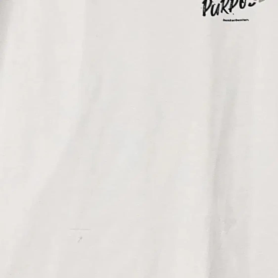 벙커버스터 프린팅 화이트 반팔 티 100 상품이미지5