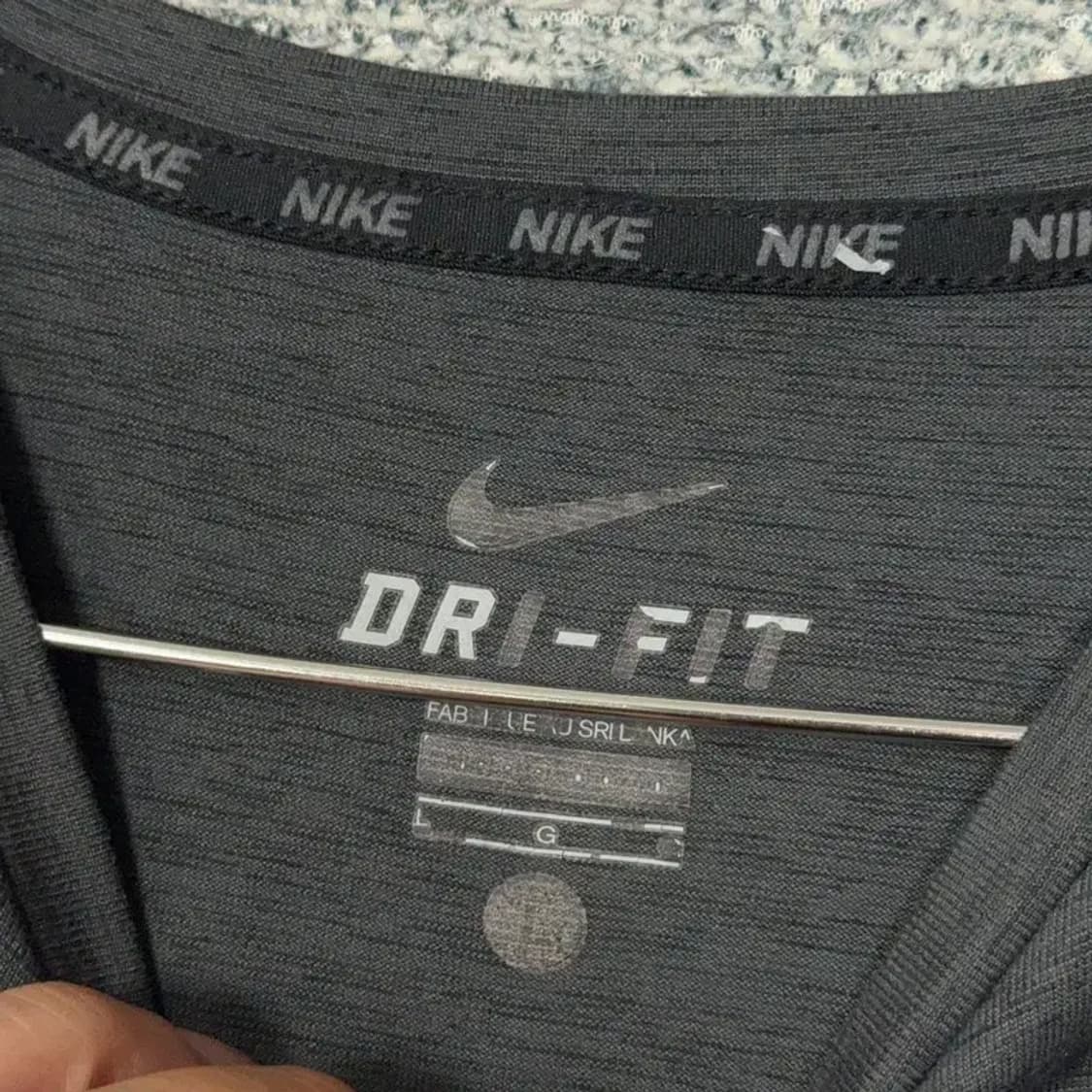 나이키 그레이 남성 기능성 반팔 티 G 상품이미지3
