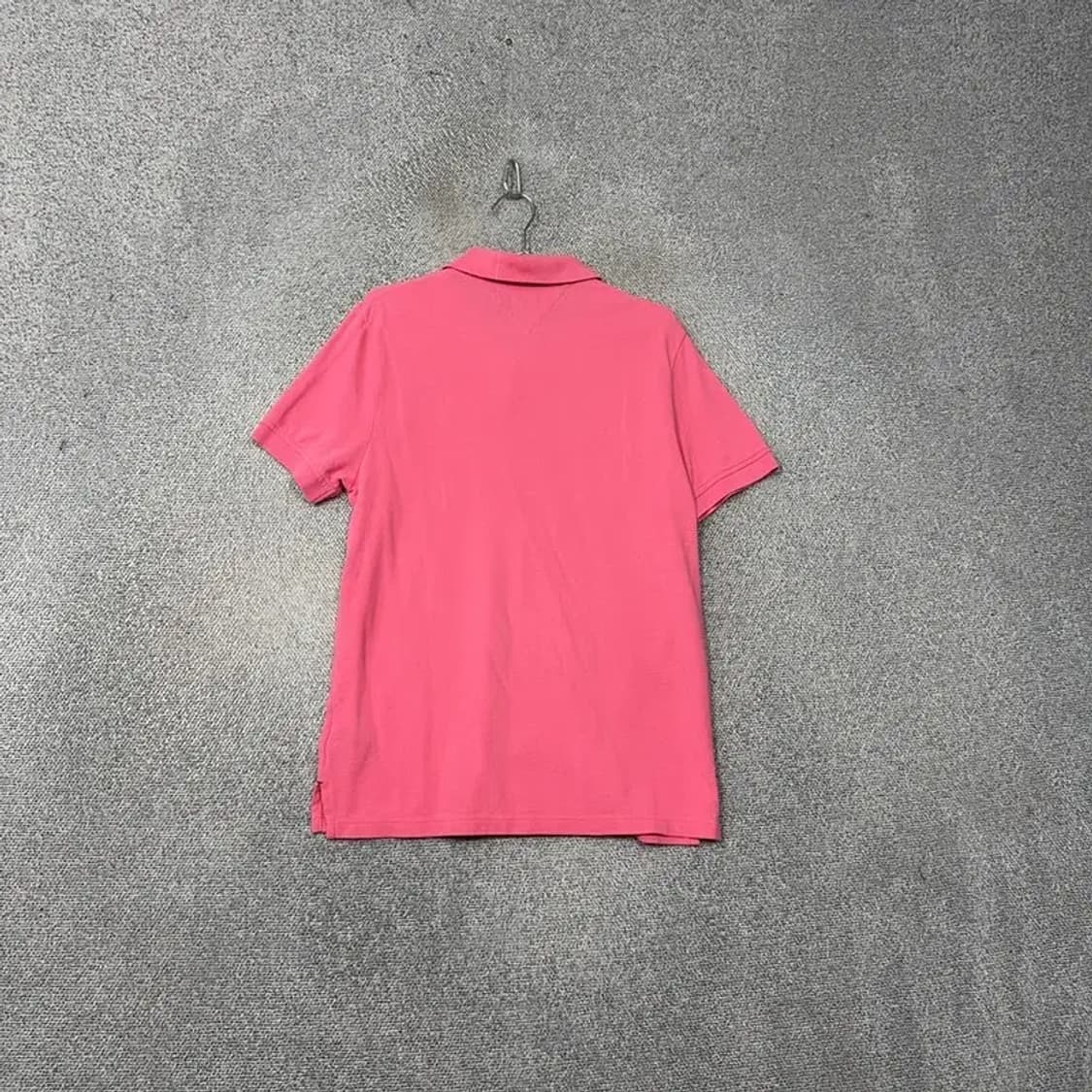 타미힐피거 핑크 로고 캐주얼 남성 반팔 카라티 M 상품이미지2