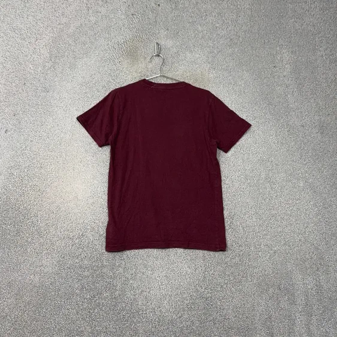뉴발란스 빅로고 프린팅 버건디 반팔 티 L 상품이미지2