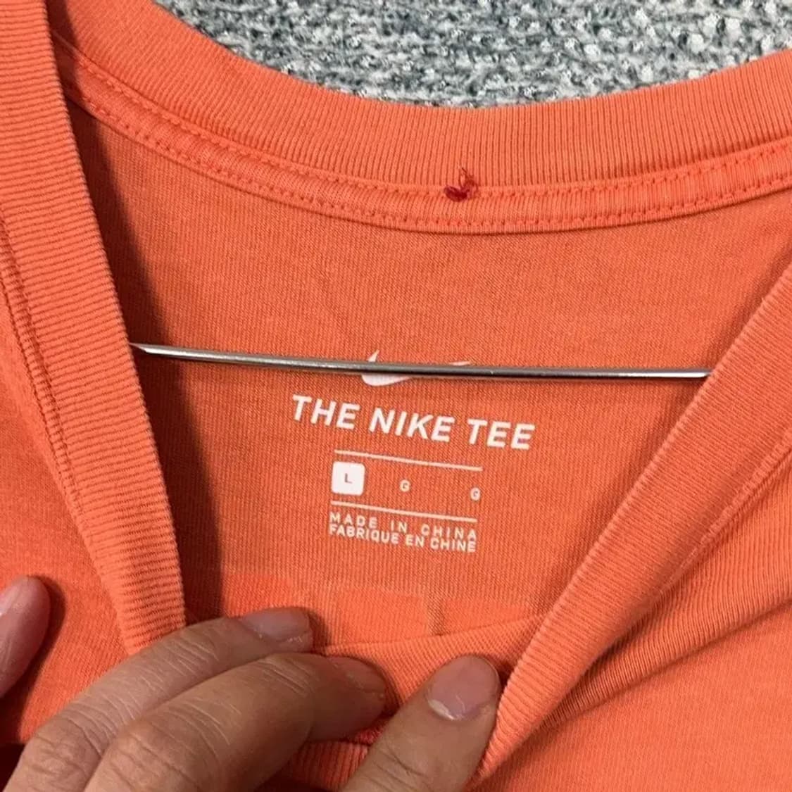 나이키 월드투어 백프린팅 오렌지 반팔 티 L 상품이미지3