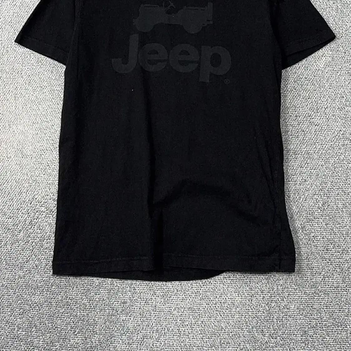 지프 프린팅 로고 블랙 반팔 티 L 상품이미지4