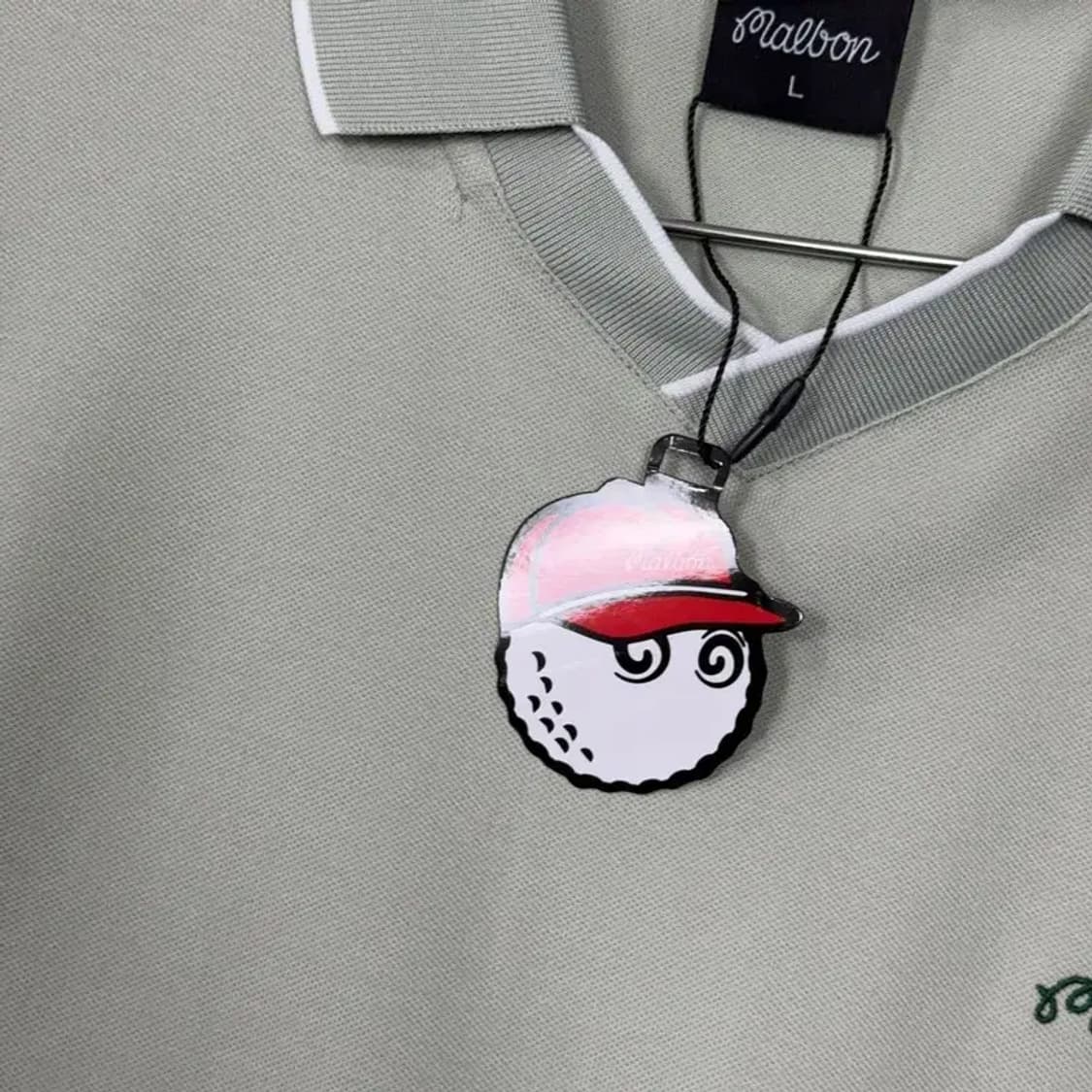 [새상품] 말본 골프 남성 그린 카라티 L 상품이미지3