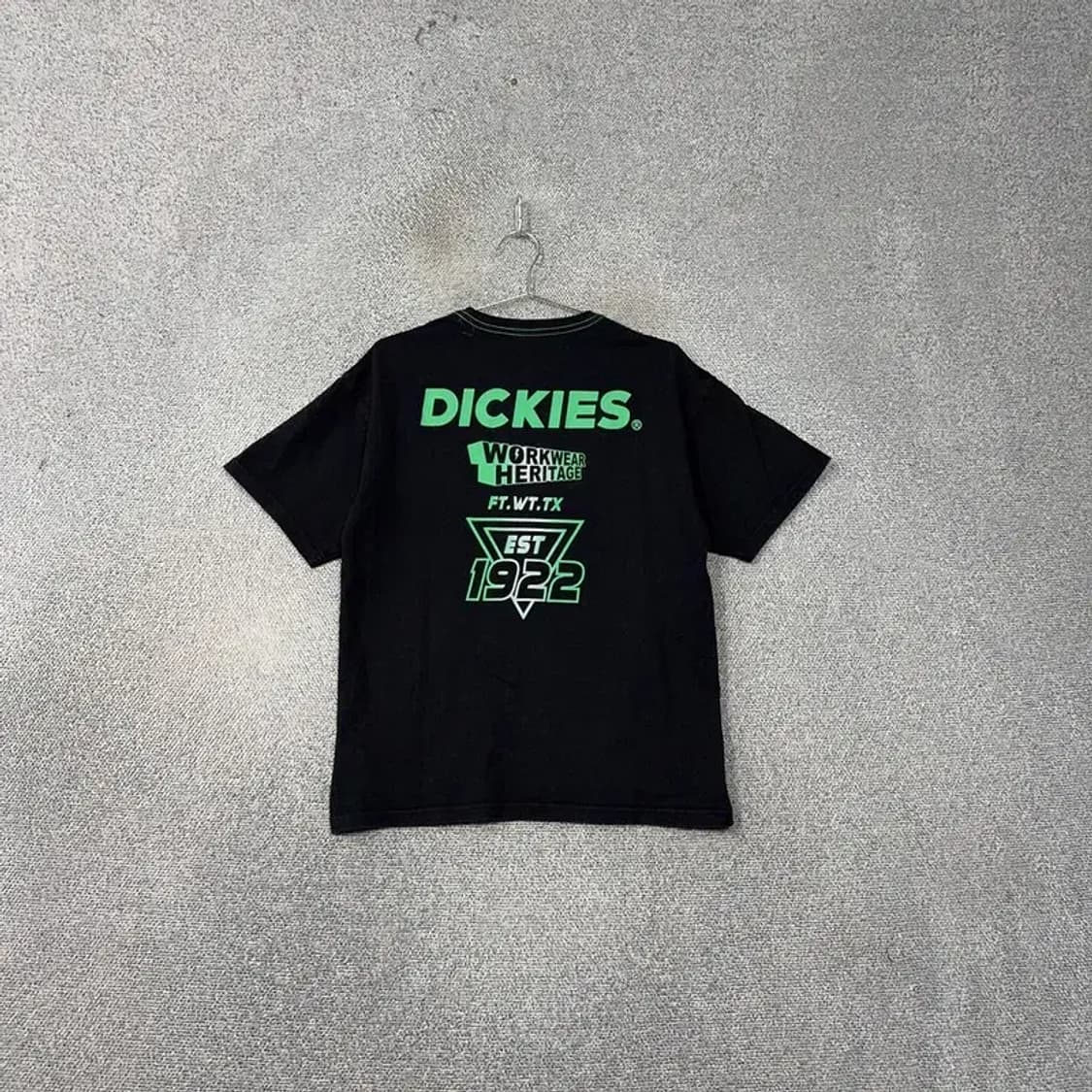 디키즈 빈티지 백프린팅 블랙 반팔 티 S 상품이미지2