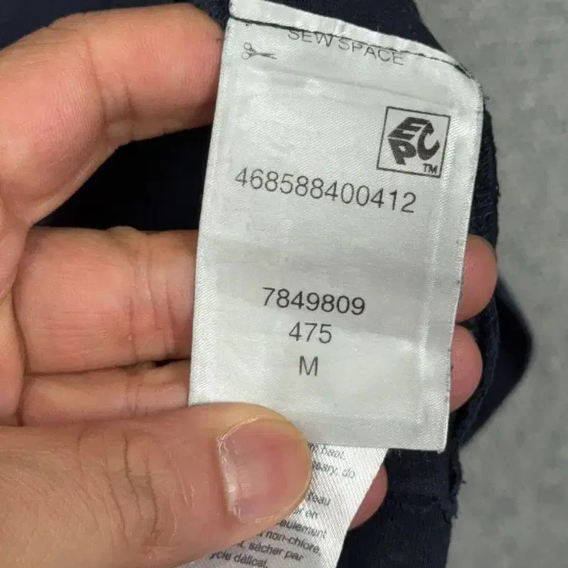 타미힐피거 로고 캐주얼 남성 네이비 반팔 티 M 상품이미지5