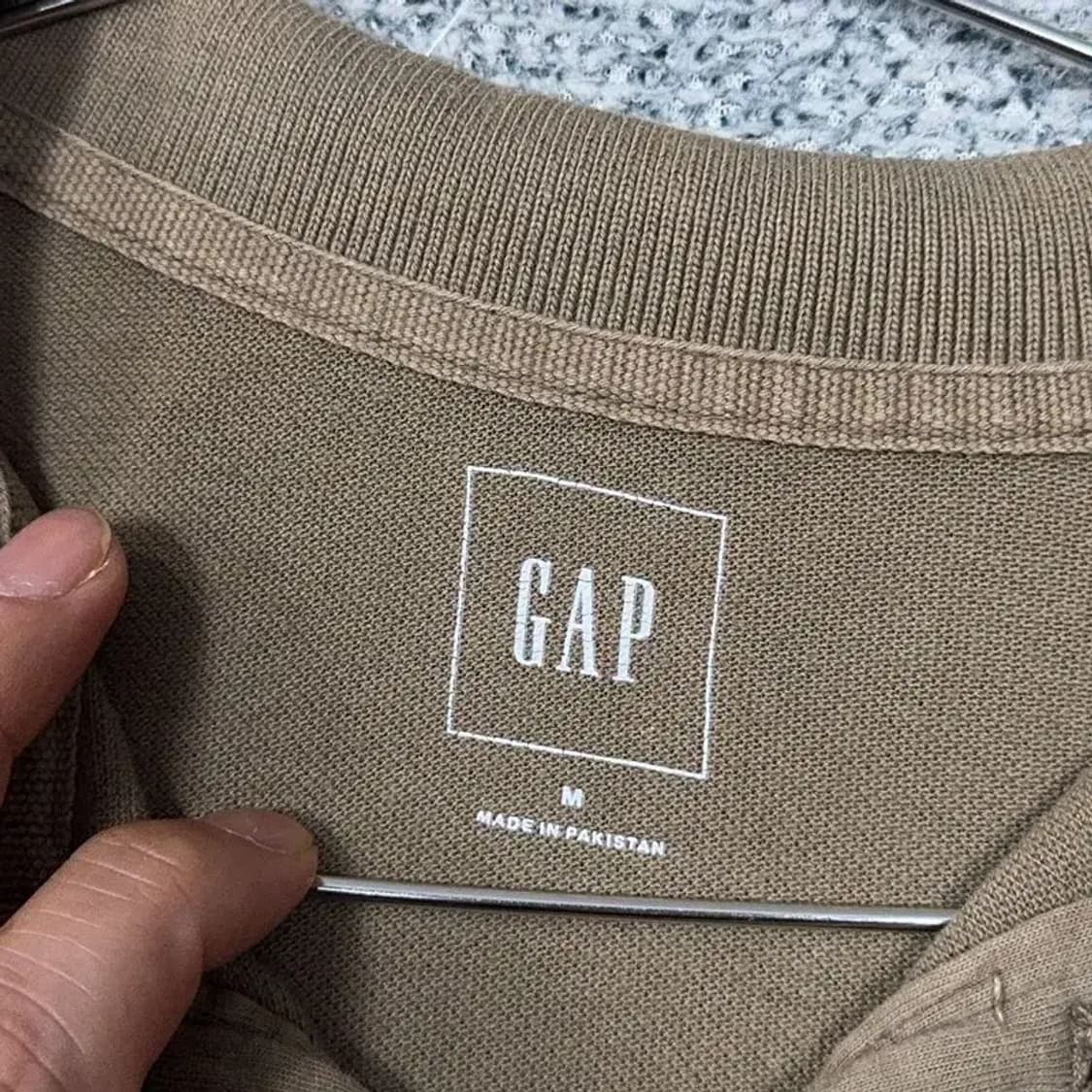 갭 남성 캐주얼 브라운 카라티 M 상품이미지5