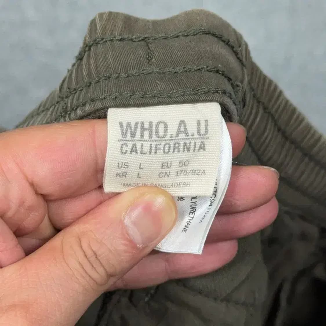 후아유 남성 밴딩 캐주얼 코튼팬츠 L 상품이미지6